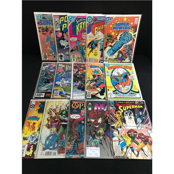 LOT OF 15 MIXED TITLE COMICS - VARIOUS PUBLISHERS