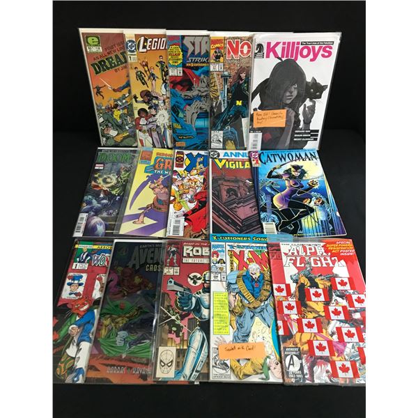 LOT OF 15 MIXED TITLE COMICS - VARIOUS PUBLISHERS