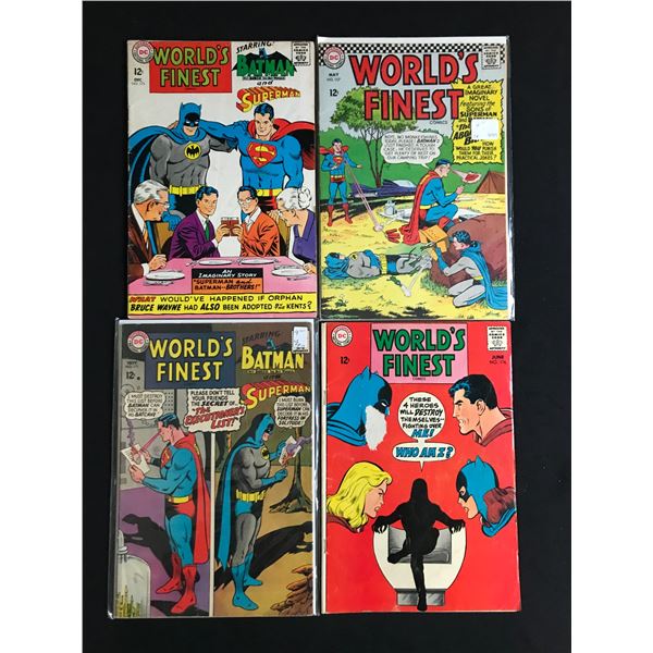 LOT OF 4 COMICS FEATURING BATMAN AND SUPERMAN - DC COMICS
