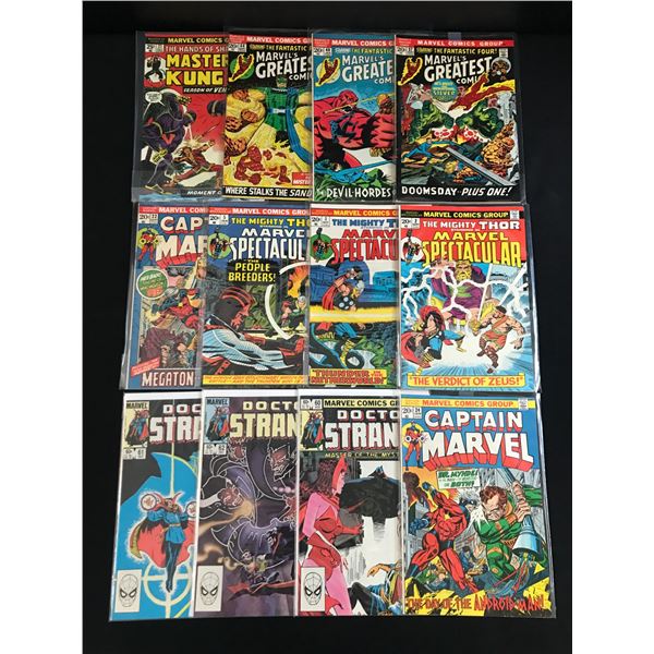 LOT OF 12 MIXED TITLE MARVEL COMICS