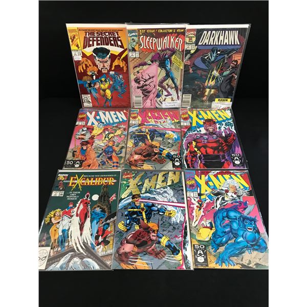 LOT OF 9 MIXED TITLE #1 MARVEL COMICS