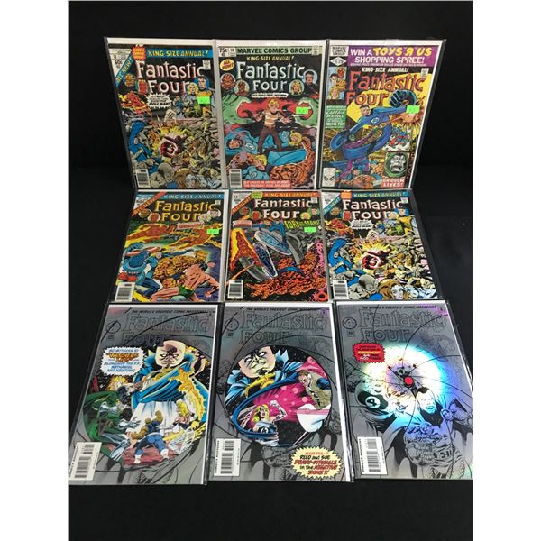 LOT OF 9 FANTASTIC FOUR COMICS - MARVEL COMICS