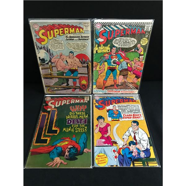 LOT OF 4 SUPERMAN COMICS - DC COMICS
