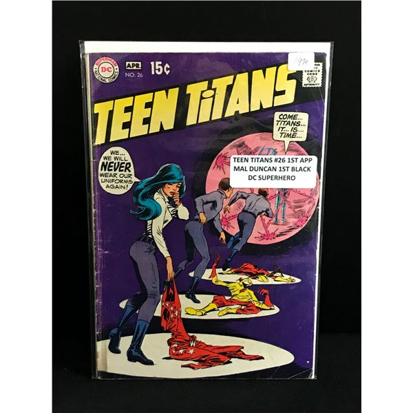TEEN TITANS #26 1ST APP MAL DUNCAN 1ST BLACK SUPERHERO - DC COMICS
