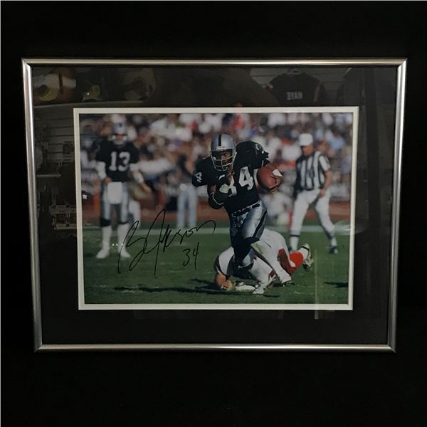 BO JACKSON SIGNED AND FRAMED 8X10 - REAL AUTHENTIC COA