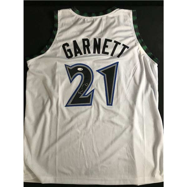 KEVIN GARNETT SIGNED MINNESOTA TIMBERWOLVES BASKETBALL JERSEY - JSA COA