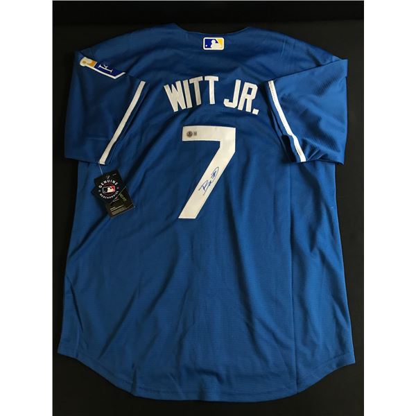 BOBBY WITT JR SIGNED KANSAS CITY ROYALS BASEBALL JERSEY - BECKETT COA