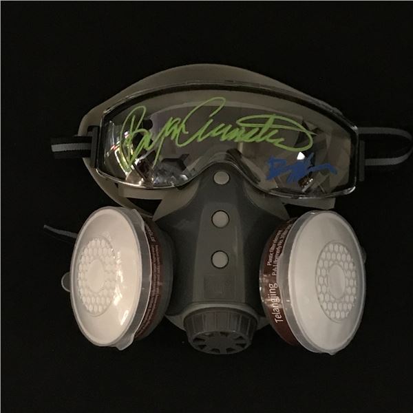 BRYAN CRANSTON AND DEAN NORRIS DUAL SIGNED GASMASK - KB COA