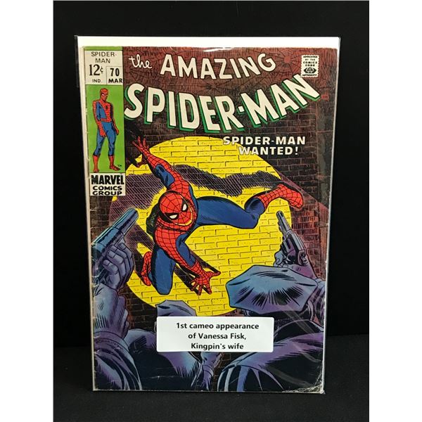 THE AMAZING SPIDERMAN #70 1ST CAMEO OF VANESSA FISK - MARVEL COMICS