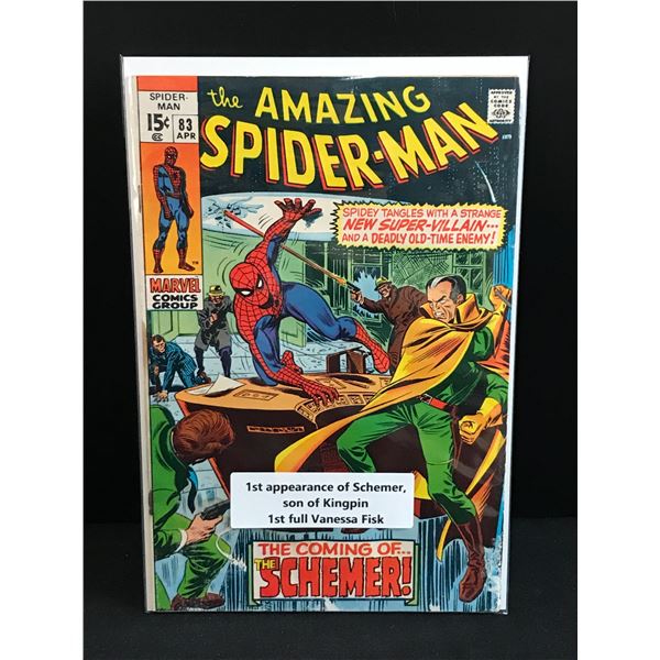 THE AMAZING SPIDERMAN #83 1ST APP OF SCHEMER SON OF KINGPIN - MARVEL COMICS