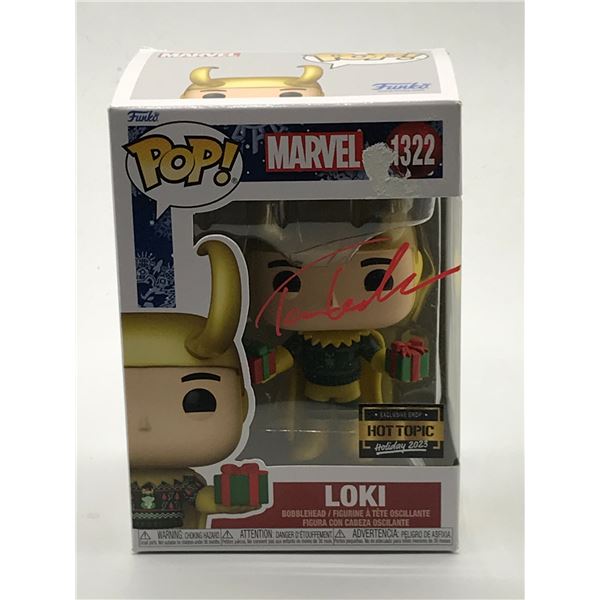 TOM HIDDLESTON SIGNED LOKI FUNKO POP - KB COA