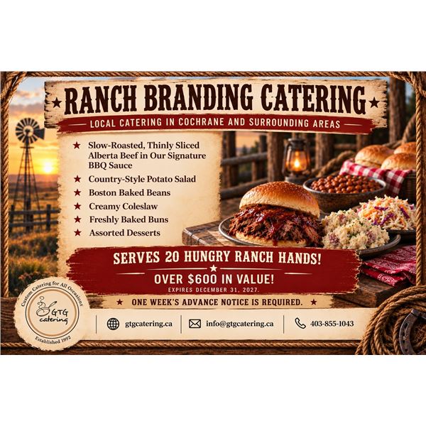 Gourmet To Go Catered Ranch Branding