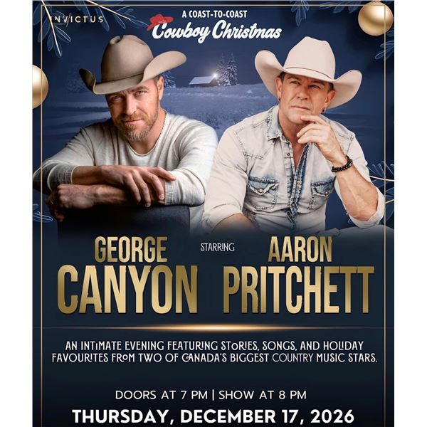 Tickets to the “Cowboy Christmas Tour," Night Stay at the Deerfoot Inn & Casino Gift Card