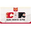 Image 1 : LIVE AUCTION ITEM - Flames Vs Flyers Hockey Fights Cancer 4 Tickets