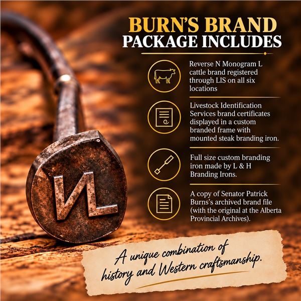 LIVE AUCTION ITEM - Pat Burns NL Brand All Six Locations