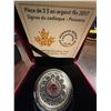 Image 3 : 2017 Royal Canadian Mint $3 Fine Silver Coin Zodiac Series: Pisces Swarovski Crystal