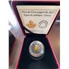 Image 1 : 2017 $3 Fine Silver Coin Zodiac Series Cancer Swarovski Crystal 99.99% Pure