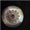 Image 3 : 2015 $3 Fine Silver Coin Pisces Zodiac Swarovski Crystal by Pandora Young