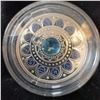 Image 2 : 2017 $3 Fine Silver Coin, Zodiac Series: Scorpio, 99.99% Pure Silver, Swarovski Crystal