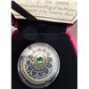 Image 2 : 2017 $3 Fine Silver Coin Zodiac Series Virgo with Swarovski Crystal 27mm 7.96g