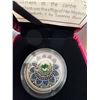Image 3 : 2017 $3 Fine Silver Coin Zodiac Series Virgo with Swarovski Crystal 27mm 7.96g
