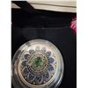 Image 4 : 2017 $3 Fine Silver Coin Zodiac Series Virgo with Swarovski Crystal 27mm 7.96g