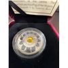 Image 3 : 2017 $3 Fine Silver Coin Zodiac Series Leo Swarovski Crystal 27mm 7.96g
