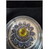 Image 4 : 2017 $3 Fine Silver Coin Zodiac Series Leo Swarovski Crystal 27mm 7.96g