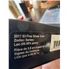Image 5 : 2017 $3 Fine Silver Coin Zodiac Series Leo Swarovski Crystal 27mm 7.96g