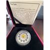 Image 1 : 2017 $3 Fine Silver Coin Zodiac Series Leo 99.99% Pure with Swarovski Crystal