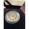 Image 2 : 2017 $3 Fine Silver Coin Zodiac Series Leo 99.99% Pure with Swarovski Crystal
