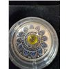 Image 3 : 2017 $3 Fine Silver Coin Zodiac Series Leo 99.99% Pure with Swarovski Crystal
