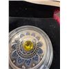 Image 4 : 2017 $3 Fine Silver Coin Zodiac Series Leo 99.99% Pure with Swarovski Crystal