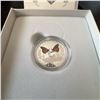 Image 3 : 2017 Canada $3 Fine Silver Coin Monarch Butterfly Swarovski Crystal Ode to Love