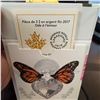 Image 7 : 2017 Canada $3 Fine Silver Coin Monarch Butterfly Swarovski Crystal Ode to Love
