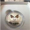 Image 5 : 2017 Canada $3 Fine Silver Coin Monarch Butterflies Swarovski Crystal 27mm