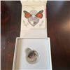 Image 1 : 2017 Canada $3 Fine Silver Swarovski Celebration of Love Monarch Butterfly Coin