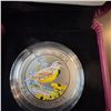 Image 1 : 2014 Canada 25 Cents Coloured Coin Eastern Meadowlark Not Silver in Case