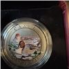 Image 2 : 2014 Canada 25 Cents Coloured Coin Pintail Ducks Trevor Tennant Cupro-nickel 35mm