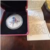 Image 1 : 2013 Canadian 25 Cent Painted Coin American Robin Trevor Tennant, Cased, COA