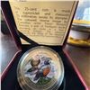 Image 1 : Canada 2014 25-Cent Harlequin Ducks Coloured Coin by Trevor Tennant, Cupro-Nickel, 35mm