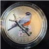 Image 1 : 2013 Canada 25 Cent Painted Cupronickel Coin American Robin by Trevor Tennant