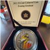 Image 1 : 2012 Canadian 25-Cent Coloured Coin Evening Grosbeak with Case