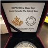 Image 3 : 2017 $20 Fine Silver Coin Royal Canadian Mint Iconic Canada: The Grizzly Bear 31.39g