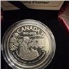 Image 2 : 2015 $3 Fine Silver Coin Flanders Fields 100th Anniversary In Case & COA RCM