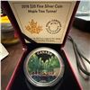 Image 1 : 2018 $20 Fine Silver Coin Maple Tree Tunnel by Canadian Artist Jan Poynter, 31.39g