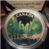 Image 2 : 2018 $20 Fine Silver Coin Maple Tree Tunnel by Canadian Artist Jan Poynter, 31.39g