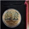 Image 3 : 2018 Royal Canadian Mint $20 Fine Silver Tree of Life Coin, Gold-Plated, 31.39g