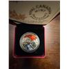 Image 2 : 2017 $20 Fine Silver Coin Jewel of the Rain Sugar Maple Leaves with Box and COA