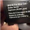 Image 5 : 2019 $5 Fine Silver Coin Zodiac Series Capricorn with Swarovski Crystals (99.99% Pure)